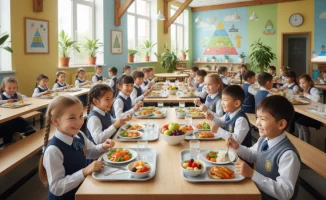 Казахстанские школьники: новое меню по обновлённым стандартам питания