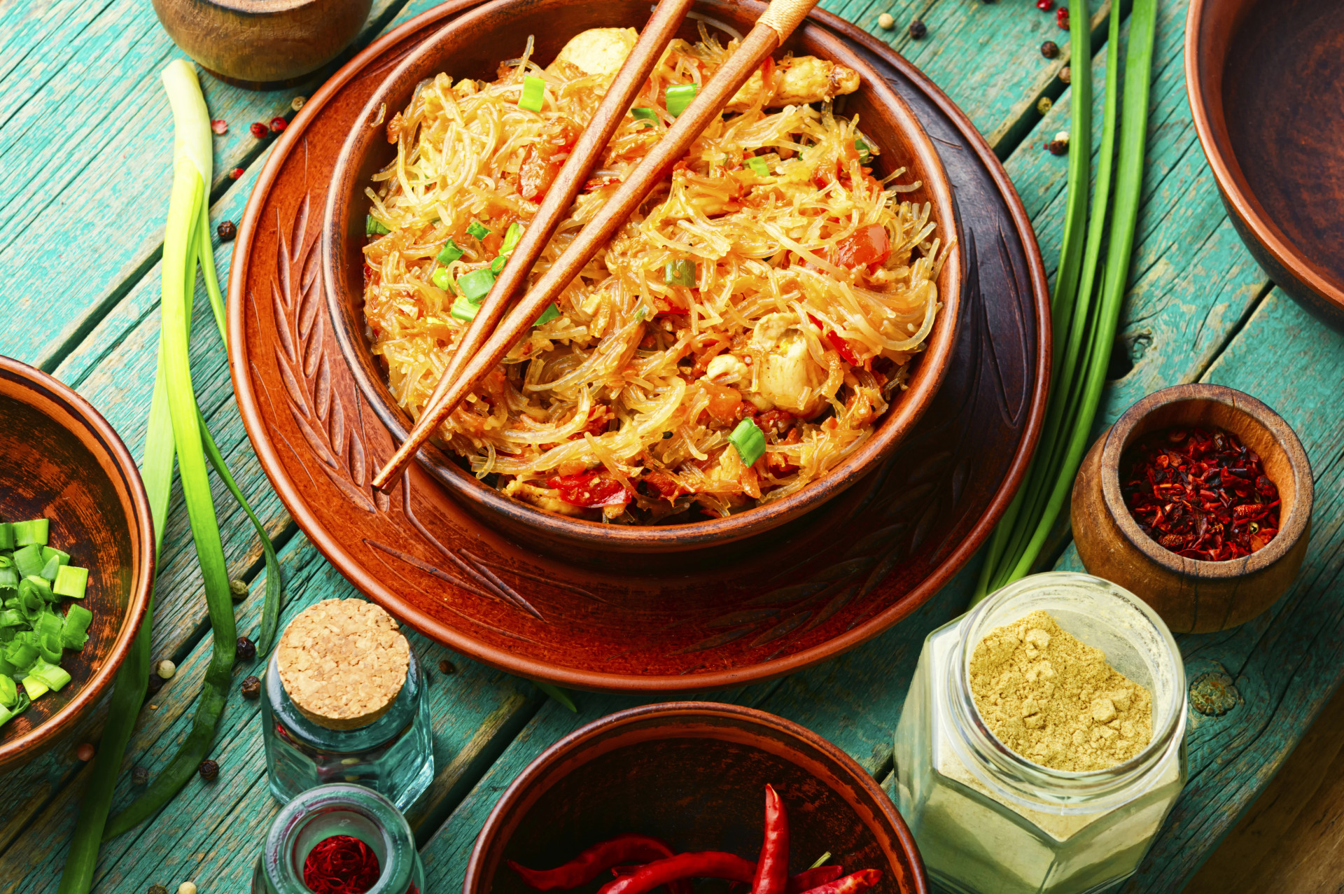 Рецепт фунчозы с курицей и овощами