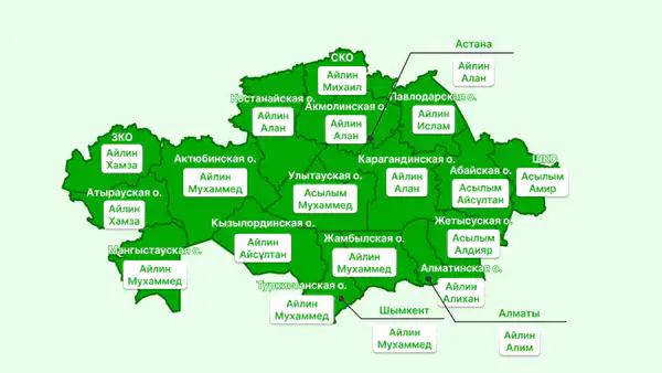 Имя года: какие имена завоевали Казахстан в 2025?