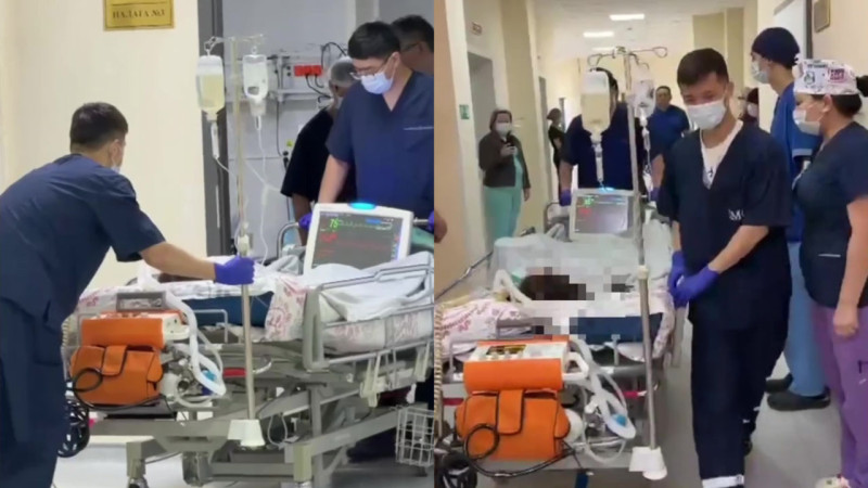 Эмоциональное прощание врачей с донором в Павлодаре