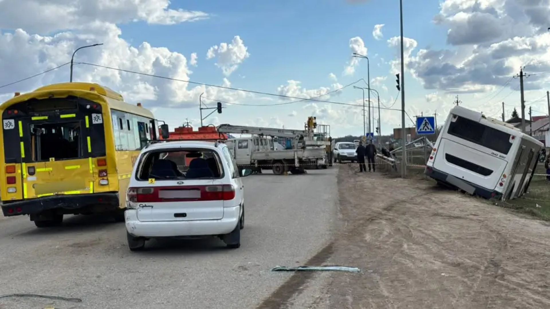 авария с автобусом в ЗКО