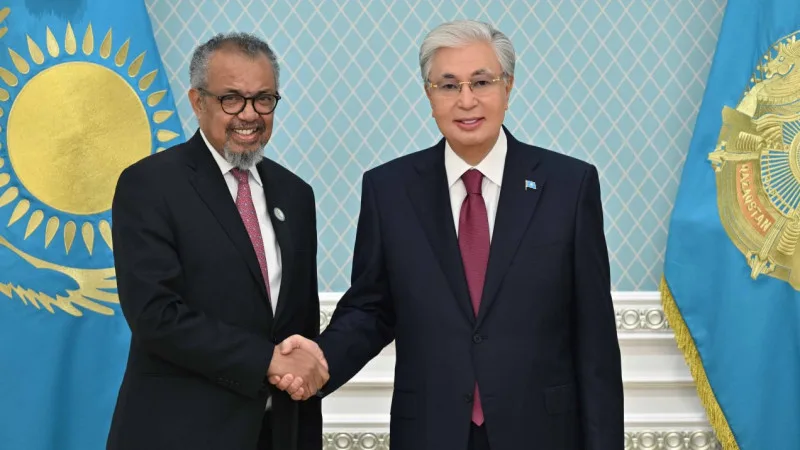 Токаев встретился с главой ВОЗ